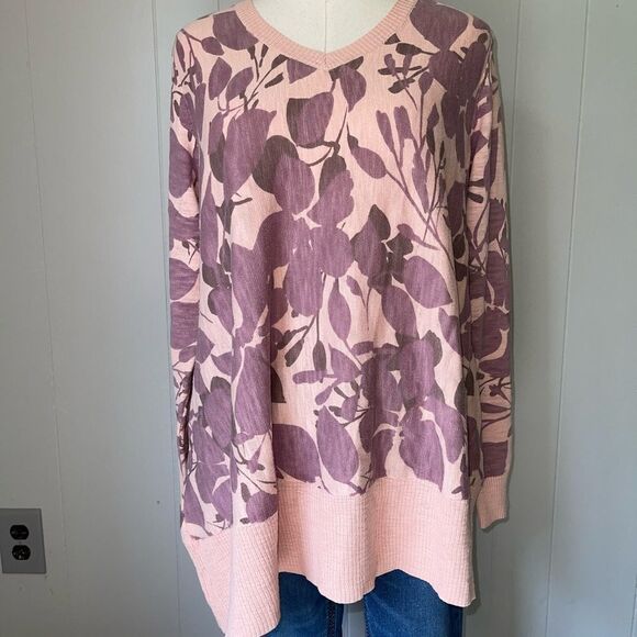 LOGO Pink and Lavender Floral Long Sleeve (m) - Picture 2 of 4